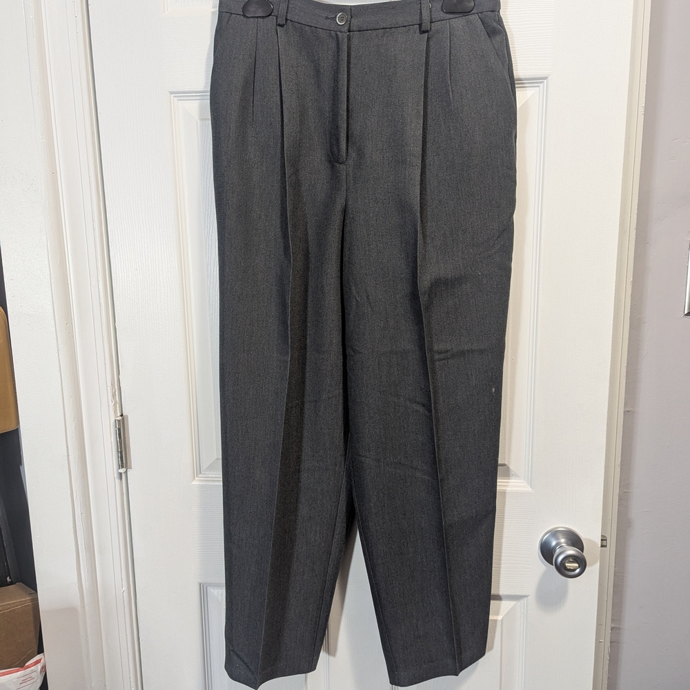 Liz Claiborne Gray Dress Pants Straight-Leg